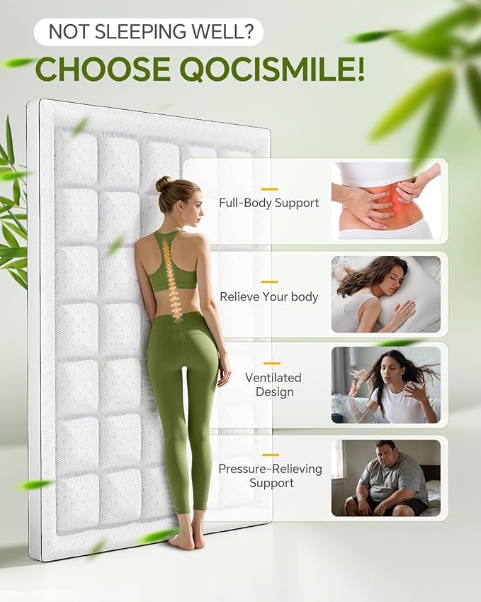3 Inch Mattress Topper Twin,Pillow Top Mattress Topper with Bamboo Rayon Cover,Breathable Mesh Sides Mattress Pad,21" Deep Pocket,Soft Support for Twin Size Memory Foam Mattress Bed Topper