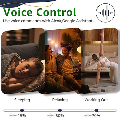 Greencycle Smart Dimmer Switch,20PK Single Pole, Needs Neutral Wire,2.4GHz WiFi Light Switch,Work with Alexa and Google Home, ETL Certified,No Hub Required,for Dimmable 150W LED CFL,600W Incandescent