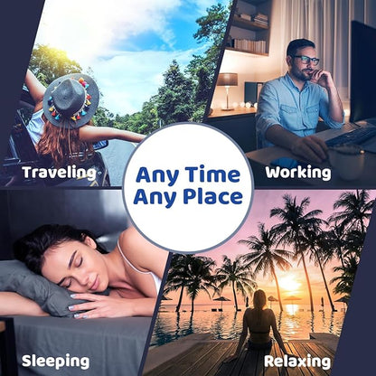 Sleepbox Sound White Noise Machine with 25 Soothing Sounds and 10 Colors Warm Night Light 4 Brightness Levels 32 Volume Levels 5 Timer and Memory Function for Baby Kids Adults Seniors Sleeping White