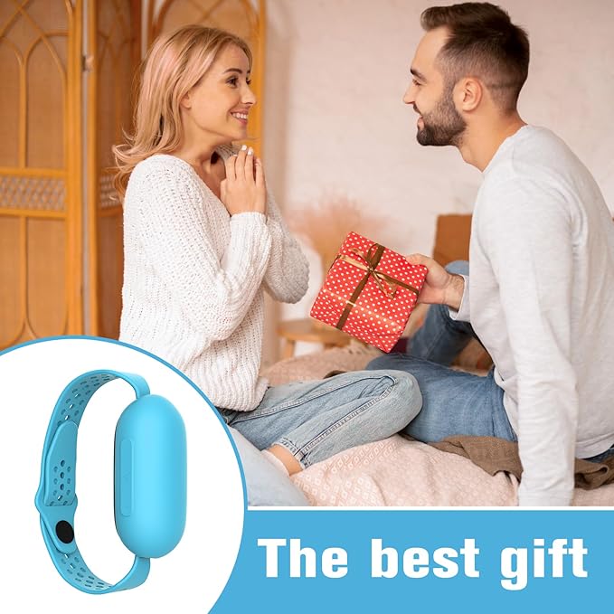 Sleep Aid Device, Hand Micro-Current Sleep Instrument Anxiety Device, Portable Rechargeable Sleep Aid for Anxiety and Insomnia (Blue)
