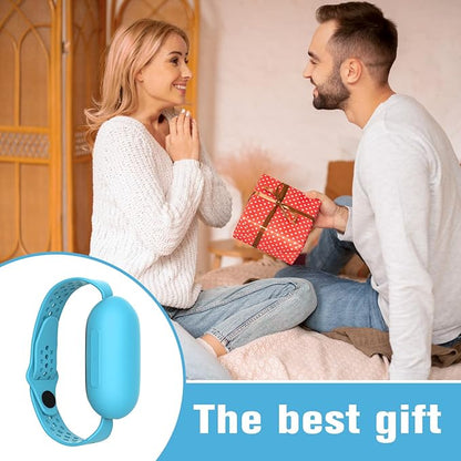 Sleep Aid Device, Hand Micro-Current Sleep Instrument Anxiety Device, Portable Rechargeable Sleep Aid for Anxiety and Insomnia (Blue)