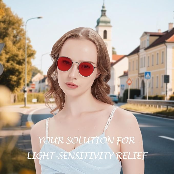 Sleep Blue Light Blocking Glasses for Men and Women, Computer Gaming Glasses Anti Eyestrain & UV Glare