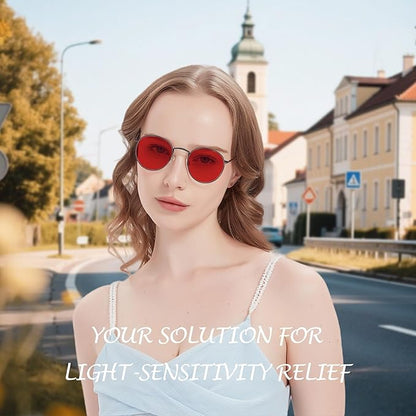 Sleep Blue Light Blocking Glasses for Men and Women, Computer Gaming Glasses Anti Eyestrain & UV Glare