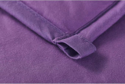 RelaxBlanket Cotton Weighted Blanket 100% Cotton with Premium Glass Beads for All-Season 60''x80'' 15lbs,Purple