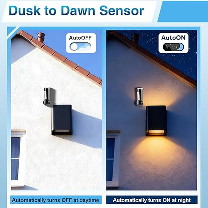 Dusk to Dawn/Day Night Sensor,Greencycle 1PK Water Resistant Photocell Sensor for Outdoor Lights Auto On/Off, Waterproof IP65 Photo Cell for Outdoor Lighting, Lamp Post - Energy Saving & Easy Install