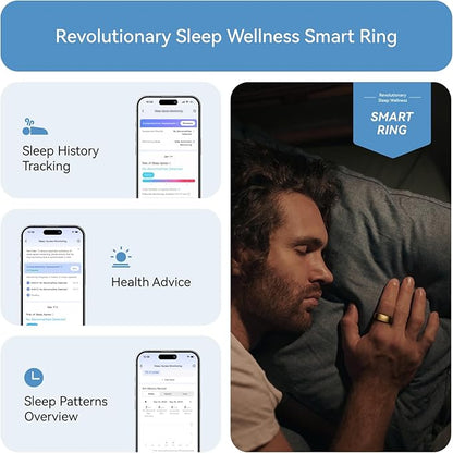 RingConn Gen 2, World’s First Smart Ring with Sleep Apnea Monitoring, No APP Subscription, 12-Day Battery Life, Stress/Heart Rate/Women's Health Tracker, Android & iOS Compatible (Rose Gold, Size 11)