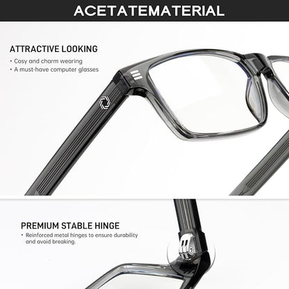 ANYLUV Blue Light Glasses Men Woman, Blue Light Blocking Glasses for Computer Gaming, Eye Strain Relief Eye Protection