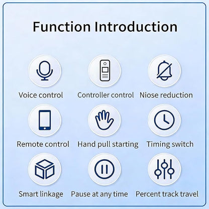 Zigbee Motor with Plug for Smart Curtain Track System, Automatic Ceiling Curtain Opener, Motorized Curtains with App, Voice, Compatible with Alexa,Google and Siri, Zigbee Gateway Required