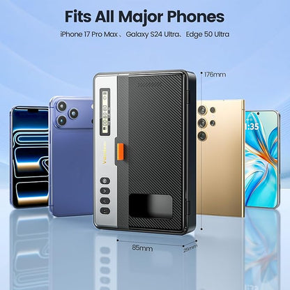 Vaydeer Phone Lock Box with Timer, Timed Phone Jail Locker, Locking Safe Storage for Phone, Easy to Use, Stay Focused, Build Better Habits, Live Balanced
