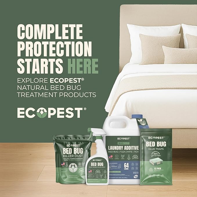 Bed Bug Interceptors – 4 Pack | Bed Bug Blocker (Pro) Interceptor Traps | Insect Trap, Monitor, and Detector for Bed Legs (Black)