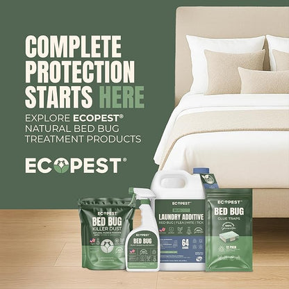 Bed Bug Interceptors – 8 Pack | Bed Bug Blocker (Pro) Interceptor Traps (White) | Insect Trap, Monitor, and Detector for Bed Legs