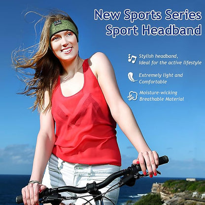 LC-dolida Sleep Headphones Bluetooth Headband Sleeping Wireless Headband Headphones with Thin HD Stereo Speakers Perfect for Side Sleepers, Sport, Yoga, Travel