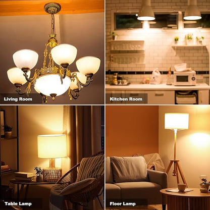 Vgogfly 3W LED Bulb Equivalent 25 Watt Light Bulbs，A15 Soft White Low Watt Light Energy Saving 2700K Standard E26 Base for Home Bedroom 6-Pack