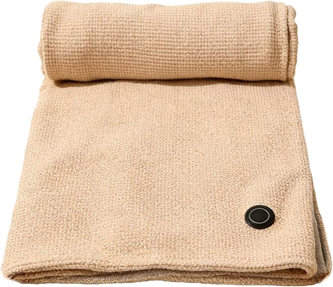 Heated Shawl, with Smart Temperature Control, 150x80cm, Electric Heated Wrap, Winter Warming Blanket, 3-Level Temperature Control, for Women Car Camping Hiking Bed Home Travel Cold Weather Indoor Use