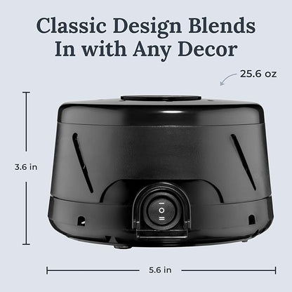 Yogasleep Dohm Classic 2-Pack Black | The Original White Noise Machine | Soothing Natural Sound from a Real Fan | Noise Cancelling | Sleep Therapy, Office Privacy, Travel