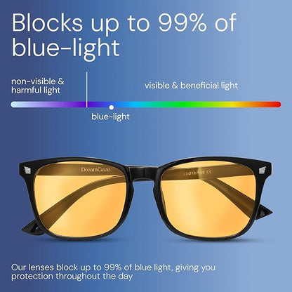 livho Gaming Blue Light Blocking Glasses for Better Sleep, Premium Night Driving, Computer Blockers for Man & Woman
