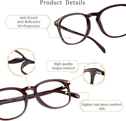 LifeArt Blue Light Blocking Glasses Anti Eyestrain Computer Reading Glasses Gaming GlassesTV Glasses Women and Men Anti Glare