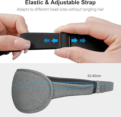 Gritin 100% Blackout Sleep Eye Mask for Women Men,Zero Eye Pressure Sleeping Mask-Ergonomic Design 3D Cutout Eye Movement and Eyelash Friendly Night Blindfold,Ultra Soft&Comfortable for Sleeping-Grey