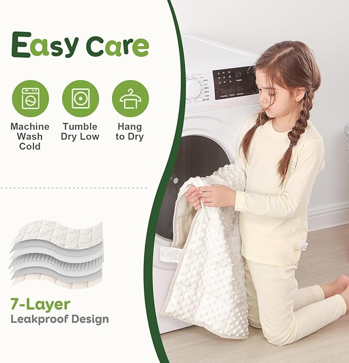 Sivio Weighted Blanket 5lbs, 36 x 48inches, Soft and Cozy Cooling Heavy Blanket for All-Season, Calm Sleeping and Nap, Suit for Car, School and Home, Machine Washable, White