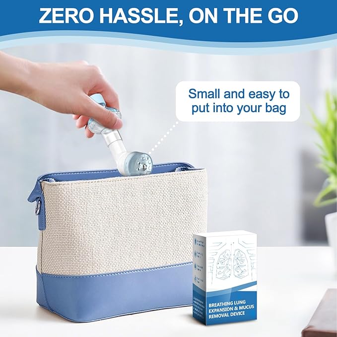 Flutter Valve, Non-Measuring Exerciser, FSA & HSA Eligible Portable Breathing Exercise Device for Lungs, Breathing Trainer with 2 Filters to Develop Respiratory Muscles and Mucus Clearance