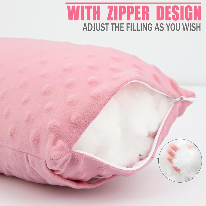 1 Pcs Soft Knee Pillow for Side Sleepers, Pressure Pillows Between Legs 11"x7" Small Knee Pillow Joints Cushion for Sleeping Hip and Back Pain, Minky Dot Coral
