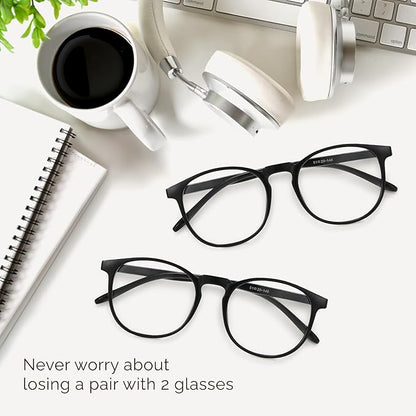 IBOANN Blue Light Glasses for Woman/Men, Fashion Blue Light Glasses Men, Fake Glasses Help Reduce Screen Fatigue