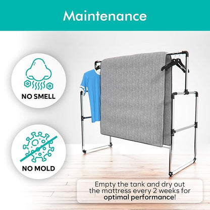 Adamson B10 Bed Cooling System - Twin 75” L x 39” W - New - 100% Cotton Mattress Cooling Bed Pad for Night Sweats - Water Bed Cooler Ideal for Hot Sleepers - Improved Mattress Cooling System