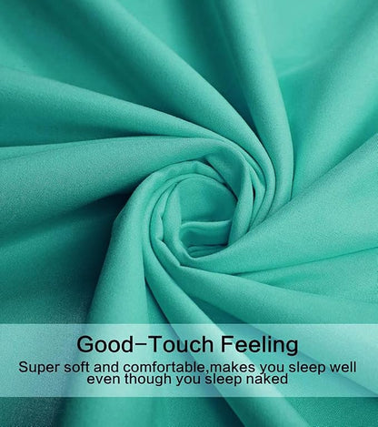 Best Season 3 Piece Bed Sheet Set (Twin Size Turquoise) 1 Flat Sheet,1 Fitted Sheet and 1 Pillow Cases,100% Brushed Microfiber 1800 Luxury Bedding,Deep Pockets,Extra Soft & Fade Resistant