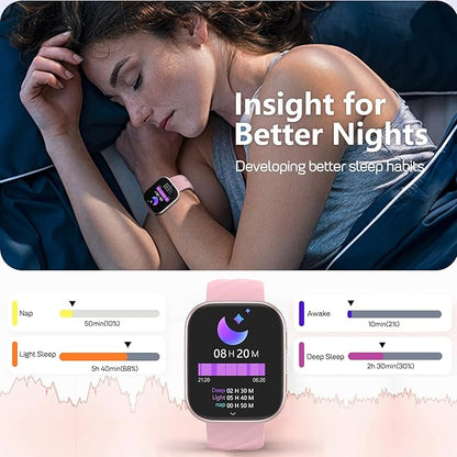 MorePro Fitness Tracker with 24/7 Heart Rate & Blood Pressure Monitor, Smart Watch with Blood Oxy-gen, Sleep Tracking, Fitness Watch 120+ Sports Modes, Answer/Make Calls for Men and Women