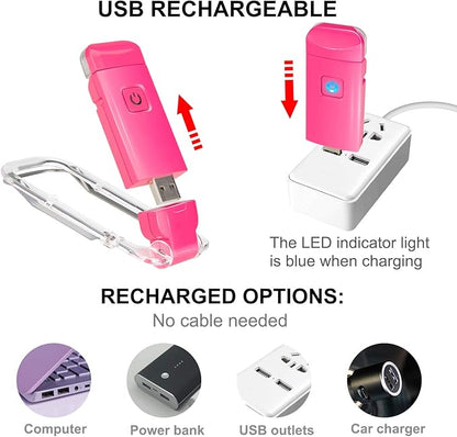 BIGLIGHT Amber Book Reading Light, LED Clip on Book Lights, Reading Lights for Books in Bed, Small Book Light for Kids, USB Rechargeable, 2 Brightness Adjustable for Eye Protection, Red