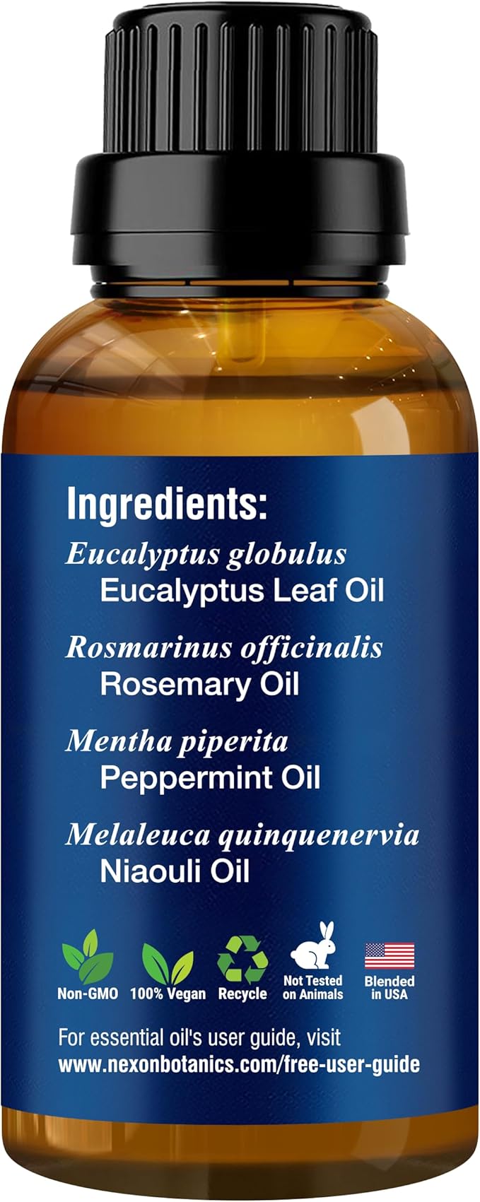 Breathe Essential Oil Blend 30 ml - Breath Sinus Relief with Menthol Oils - for Humidifiers, Diffusers, and Aromatherapy - Nexon Botanics (Pack of 2)