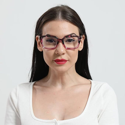 DXYXYO Square Blue Light Blocking Reading Glasses for Women 1.5 Oversized Computer Readers Fashion Oprah Style 3 Pack