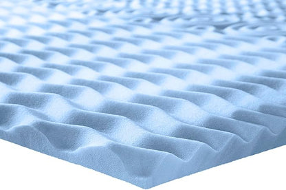 Serta Comfort Zone Cooling Memory Foam Mattress Topper, 1.5 Inch, Twin XL