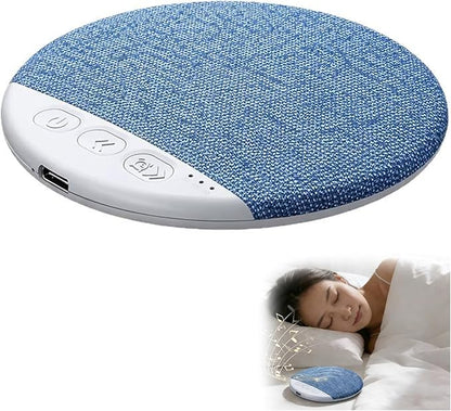 Bluetooth Pillow Speaker, Mini Portable Under Pillow Speaker, A 4-inch Wireless Bedside Speaker with White Noise and a Timer, Precisely Adjusting Sound Quality for a Comfortable Music Experience
