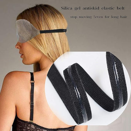 3D Eye mask for Sleeping,Machine Washable, Sleep Mask for Women, Blinder Blindfold Airplane (Black+Black)