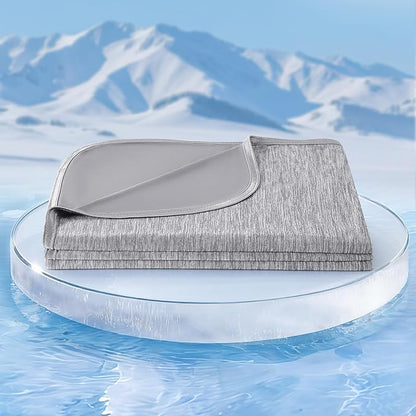Marchpower Cooling Blanket Queen Size for Hot Sleepers, Arc-Chill Cooling Blanket Double-Sided Cooling, Japanese Cooling Fiber Absorbs Body Heat, Lightweight Soft Cold Blankets for Sleeping Summer