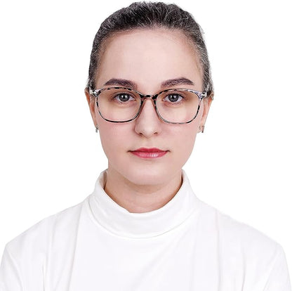 VisionGlobal 2 Pack Blue Light Blocking Glasses for Women/Men, Anti Eyestrain, Computer Reading, TV Glasses, Stylish Square Frame, Anti Glare (Pink+Leopard)