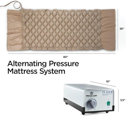 Alternating Air Pressure Mattress Pad with Electric Quiet Pump System for Hospital, Home Use
