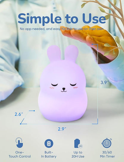 Mini Breathing Pal 'Bonnie' - Mindfulness Breathing Light, Guided Visual Meditation Breathing Light, Anxiety Relief Items for Calm Down Corner/Meditation/Sleep Aid for Adult/Kid