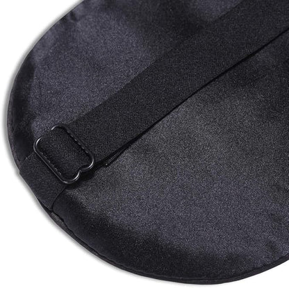 Alaska Bear Mulberry Silk Sleep Mask Cool Super Smooth Eye Cover Genuine Organic Silk for Sensitive Skin, Soft Filling, Lightweight Eye Shades for Sleeping (Original Black, Flat)