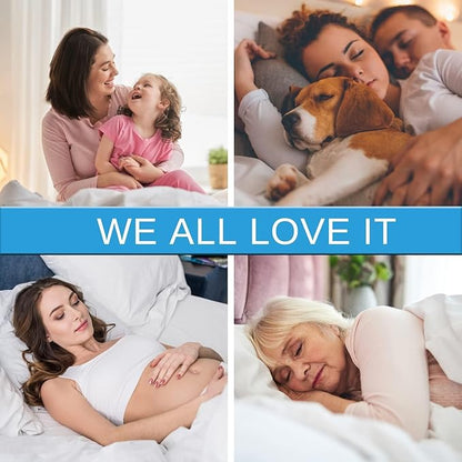 Full Size Cooling Mattress Protector Pad Bed Cover, Breathable Fitted Sheet Style Deep Pocket Soft Noiseless Waterproof Matress Protector Full for Pets Kids Adults