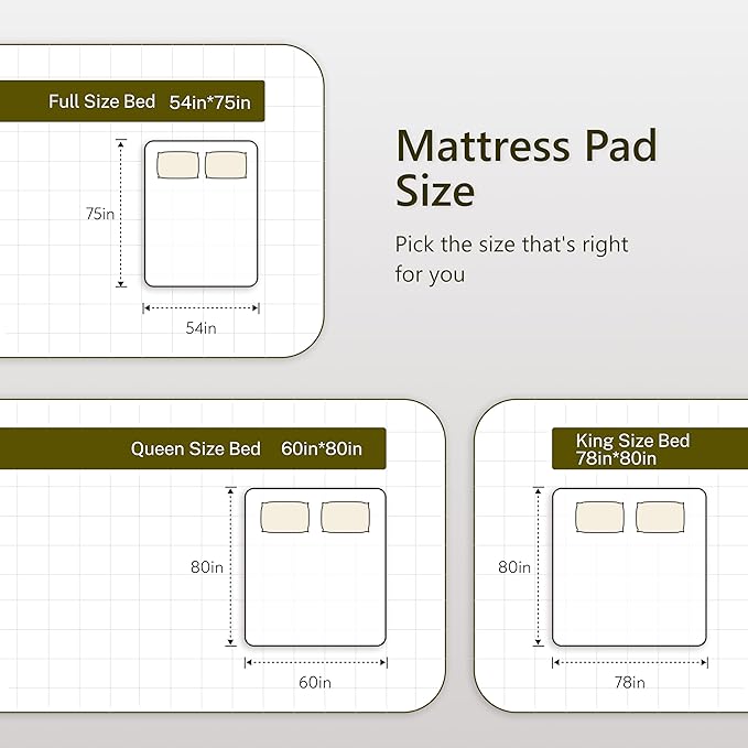 Heated Diamond Quilted Mattress Pad,Queen Size Dual Control,Soft Bed Warmer,10 Heat Settings,1-12 Hours Auto-Off,Fast Heating,ETL Certified,Machine Washable,Fit Up to 18" Deep Pocket,60"x80"