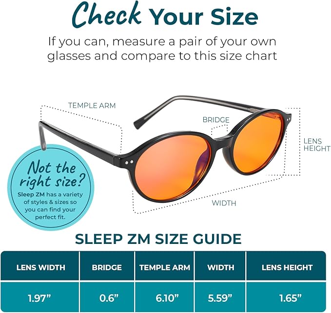 100% Blue Light Blocking Glasses - Better Sleep Anti Eye Strain Protection - Computer Gaming Women Men