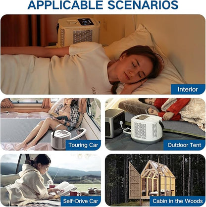 Comfort for Beds,Bed Water Cooling System with Portable Cooling Mattress & Heater(54°F-115°F), Quiet Operation,with Blankets Zone Any Size Bed，for Indoor