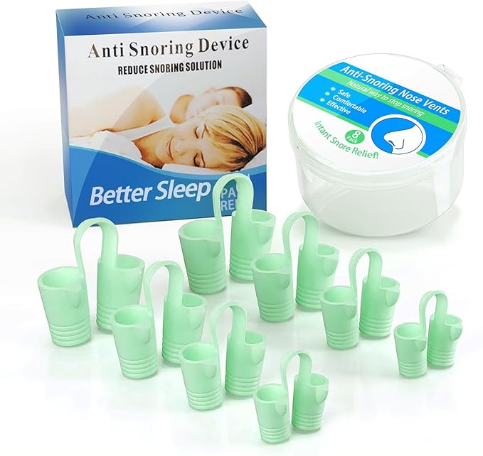 8pcs Anti Snoring Nose Vents Device That Work, Anti Nose Vents for Snoring Devices, Snoring Devices for Men, Nose Opener for Breathing Sleep, Stop Snoring Devices That Work for Men