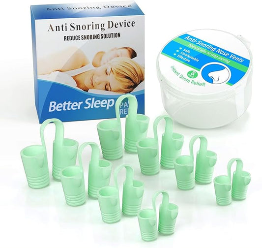 8pcs Anti Snoring Nose Vents Device That Work, Anti Nose Vents for Snoring Devices, Snoring Devices for Men, Nose Opener for Breathing Sleep, Stop Snoring Devices That Work for Men