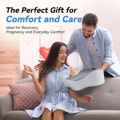 Knee Pillow for Side Sleepers,Leg Pillows for Sciatica,Knees,Hips,Joints Between Legs,Back Pain Relief When Side Sleeping Spine Alignment Support for Knee Surgery Recovery