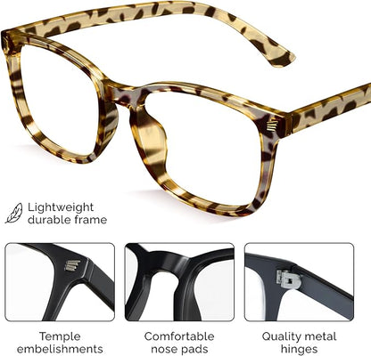 livho High Tech Blue Light Glasses - Advanced Blue Light Blocking Computer Glasses - Screen Fatigue & UV Protection