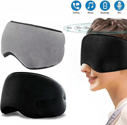 Wireless Bluetooth Sports Headband Headphones Ultra-Thin HD Stereo Perfect for Sleeping Workout Jogging Yoga Insomnia Blue Air Travel Meditation