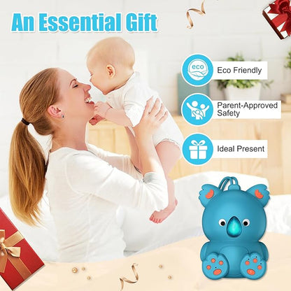 Baby White Noise Machine with Bluetooth Speaker & Timer | Portable Infant Sleep Aid, Sleeping Music Soothing Sounds for Nursery, Travel, Crib & On-The-Go